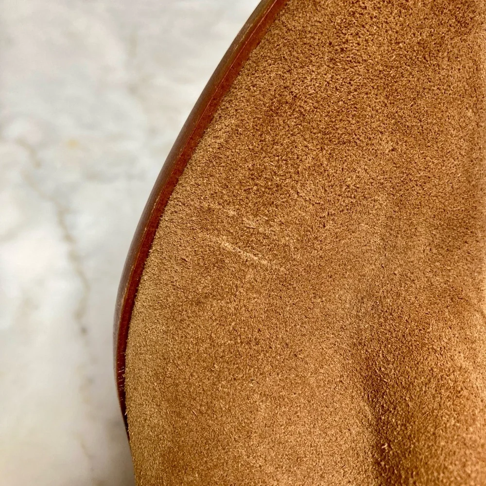 Saint Laurent Suede Ankle Western / Moto Boot. - Picture 3 of 14